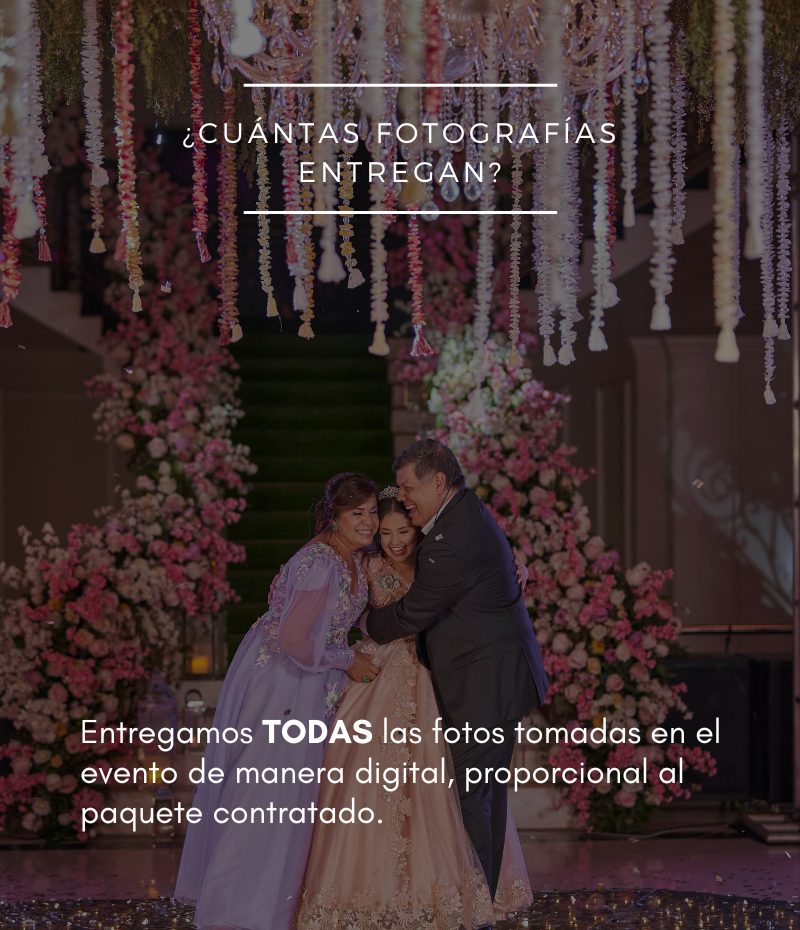 ¿Cuántas fotografías entregan?