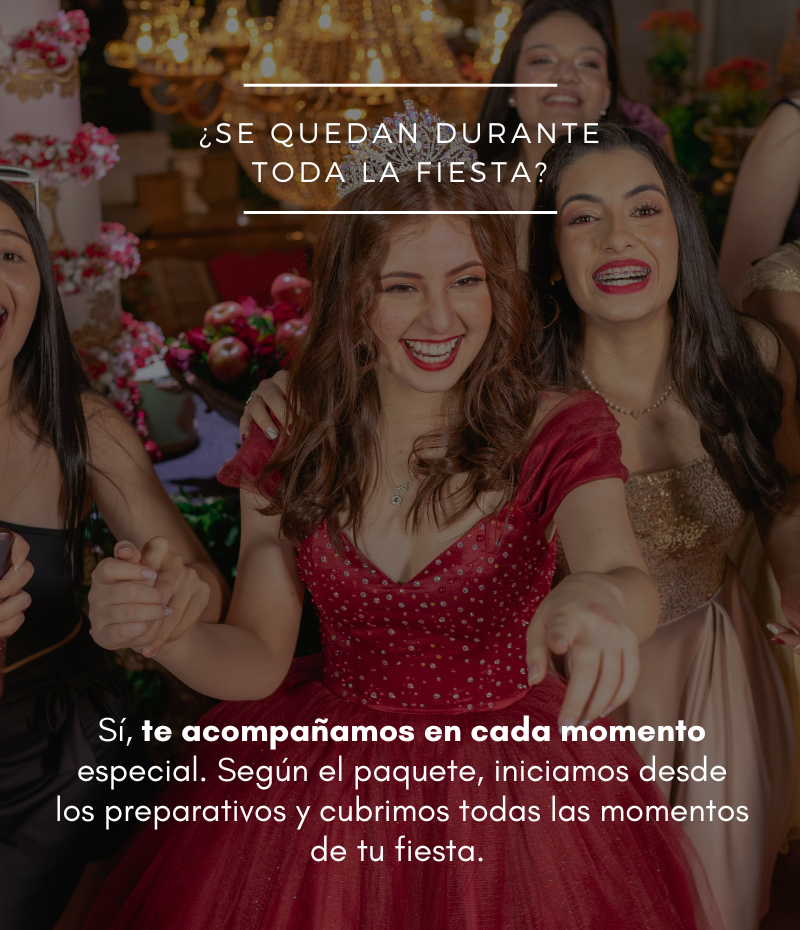 ¿Se quedan durante toda la fiesta?